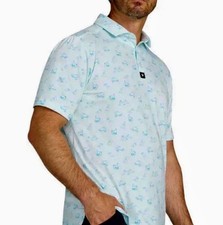 NWT Bad Birdie Mens Size large  Duckin  Around  Performance Golf Polo