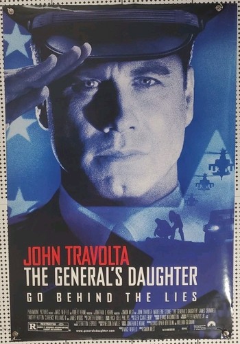 1999 The Generals Daughter Video Promo 1 Sheet Movie Poster John Travolta