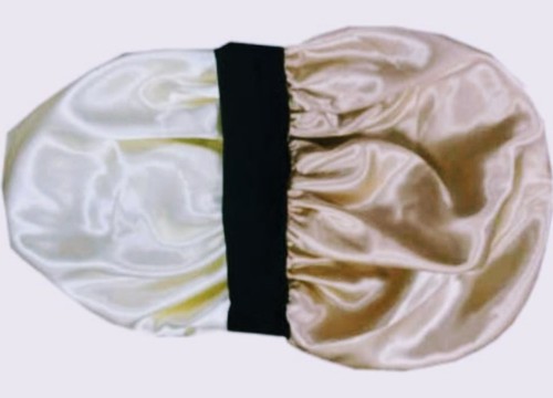 Seide Haarwrap Motorhaube Schlafkappe für Herren Frauen natur, lockig Haar Zöpfe weben - Bild 4 von 4