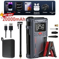 1000A KFZ Starthilfe Powerbank Jump Starter Ladegerät + Luftkompressor 12V DHL