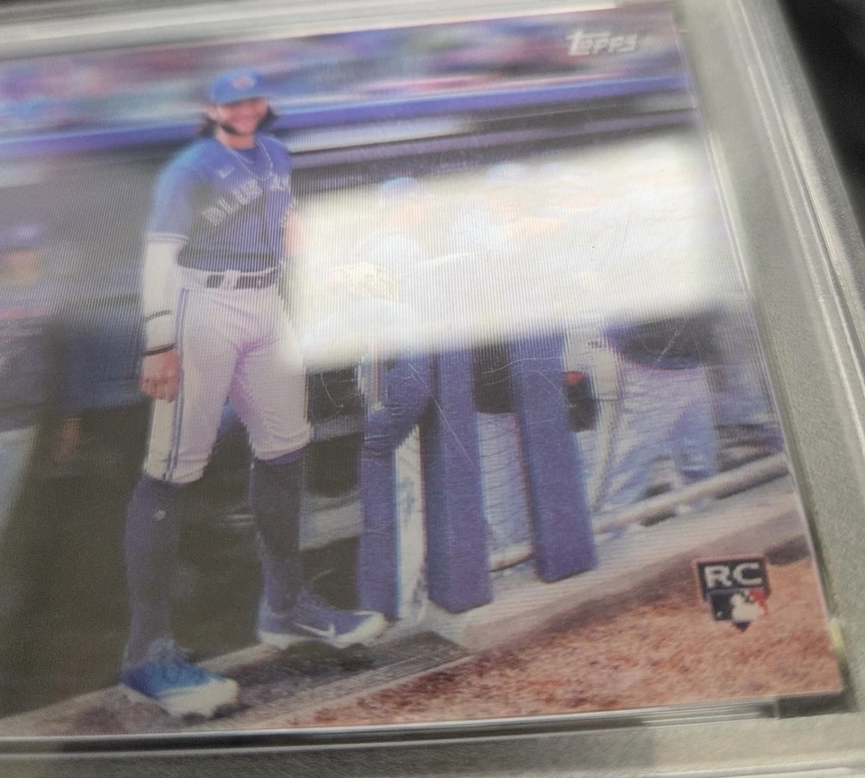 2020 TOPPS 3D LENTICULAR BO BICHETTE SP #78 PSA 10 ROOKIE LOW POP 12 BLUE JAYS - Image 3 of 4
