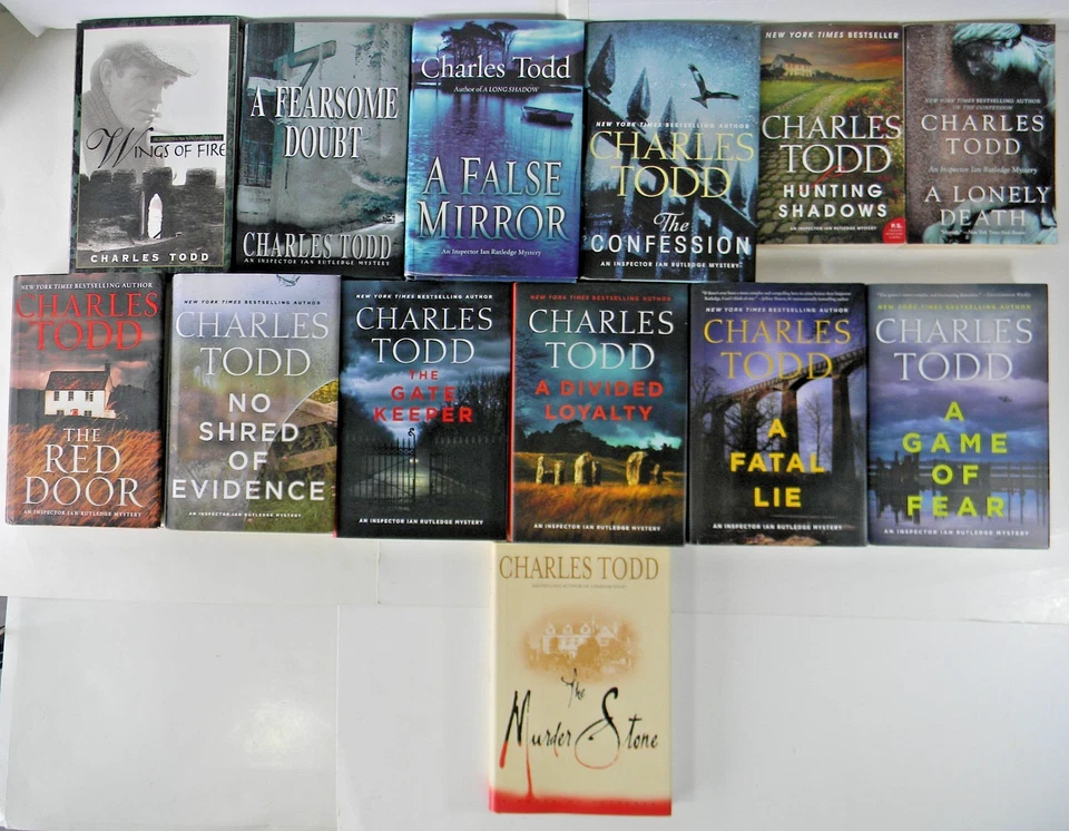 Lot of 13 Charles Todd Mystery Novels IAN RUTLEDGE series Mixed Lot - GOOD - Image 2 of 3