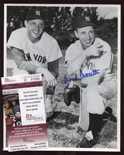 Frank Crosetti New York Yankees Signed Photo JSA