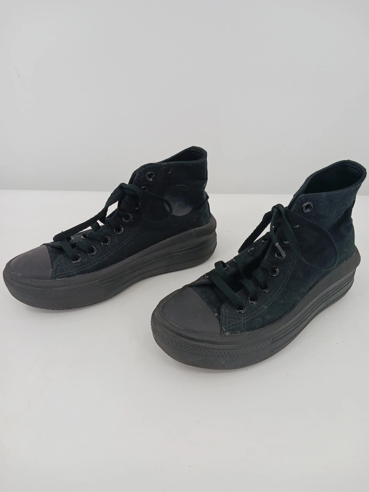 Scarpe donna Converse 8 nere sneakers casual cravatta tessuto 570014C punta cappuccio
