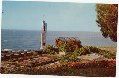 Postcard Portuguese Bend California The Wayfarers' Chapel Almost Entire of Glass