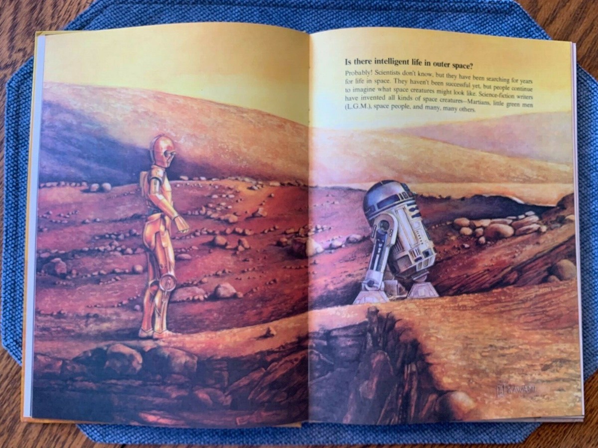 1979 STAR WARS Question & Answer Book About Space, Hardcover VG