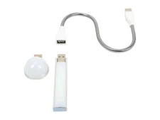 Rosewill 2-Piece USB Powered LED Light Lamp Kit for Laptop/USB Hub/Power Bank