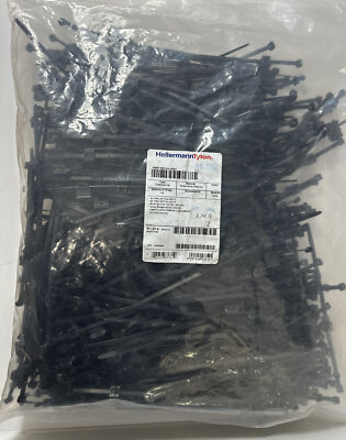 (500-Pk) HellermannTyton Cable Tie Locking Black 156-00861 New Sealed