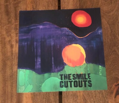 The Smile Cutouts Art Print Stanley Donwood 12'' X 12'' + Zero Sum Sticker