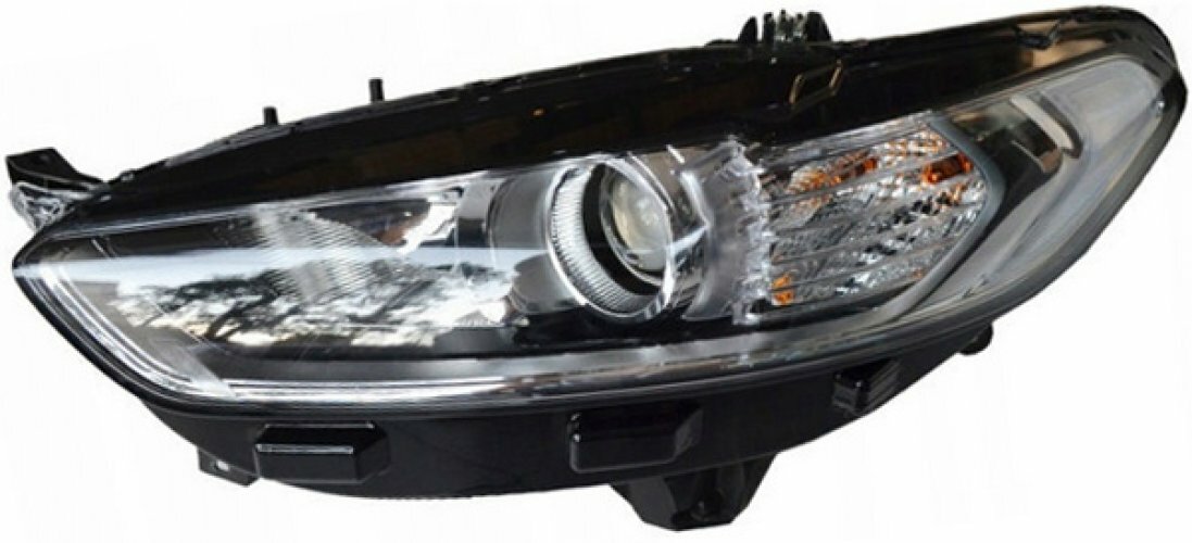 Phare avant gauche pour Ford Mondeo IV 2015-2017 optique halogène noir