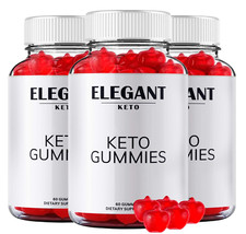  3 Pack Fitness Elegant ACV Gummies, Advanced Weight Loss Keto ACV Gummy