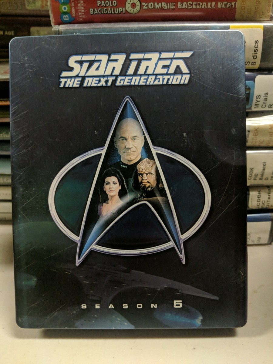 🔥RARE🔥 STAR TREK THE NEXT GENERATION SEASON 5 BLU-RAY GERMAN TIN