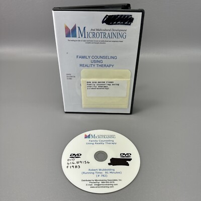 Family Counseling Using Reality Therapy by Robert E. Wubbolding DVD