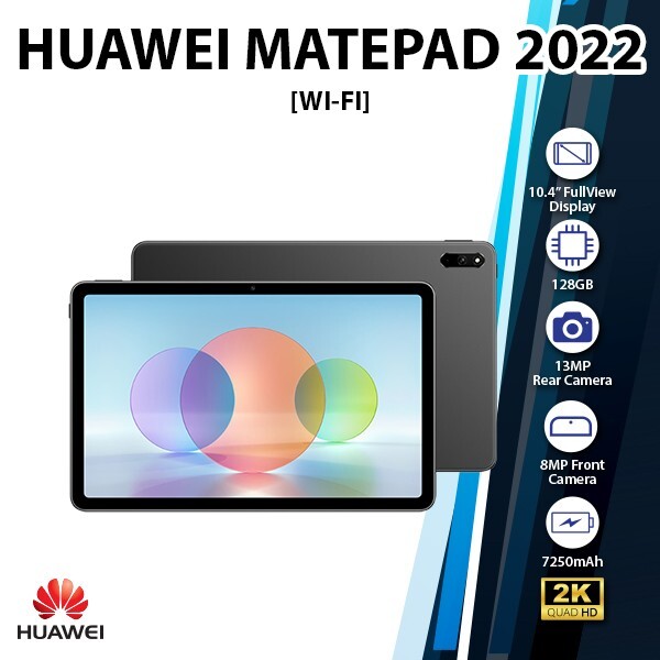 WiFi) Hwei MatePad 2022 4GB+128GB Matte Grey Octa Core WiFi) Hwei MatePad 2022 4GB+128GB Matte Grey Octa Core