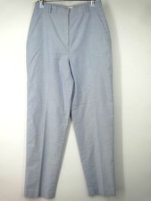 NWOT Brooks Brothers High Waisted Cotton Trousers Blue 4