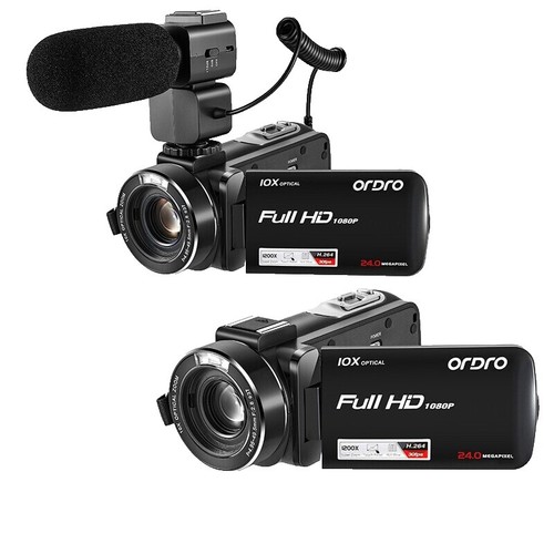 ORDRO Z88 Camcorder, 4K Ultra HD Video, 30MP Photos, 10X Optical