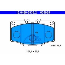 ATE Bremsbeläge 13.0460-5935.2 Bremsklötze für Toyota Land Cruiser _J7_