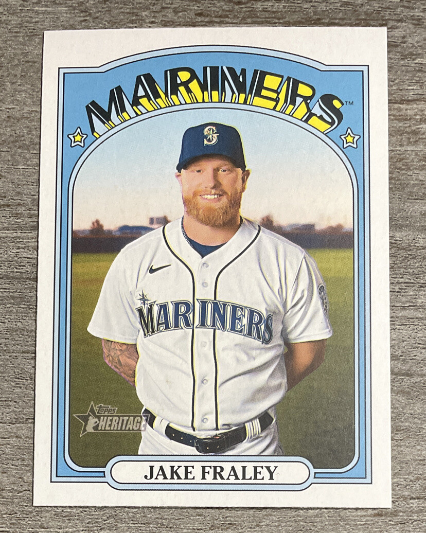 Jake Fraley 2021 Topps Heritage High Number Mariners #625  *F260*