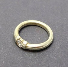 241. schlichter Ring Spannring Optik Zirkonia Besatz klar 925er Silber RG.52