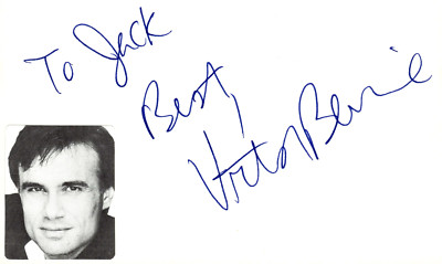 Victor Bevine Signed Auto 3x5 Index Card Star Trek | eBay