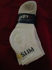 3 Pair Mens American Pride Pittsburgh Steelers Ankle Socks Size 10-13 USA