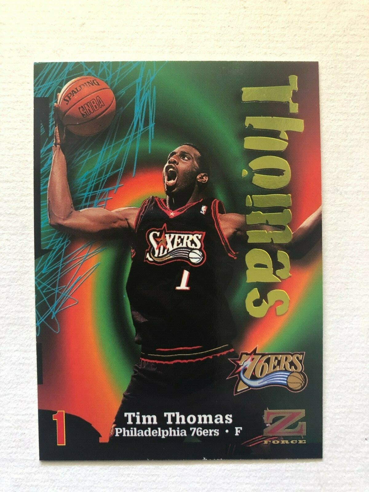 1997-98 SKYBOX Z FORCE TIM THOMAS ROOKIE #120 NEAR MINT / MINT