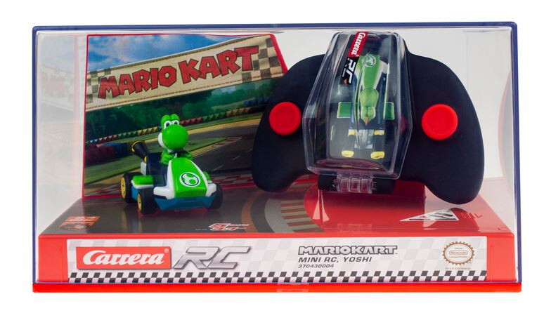 Mini kart Yoshi Carrera RC buggy 2.4GHz Nintendo pour des courses de salon en famille