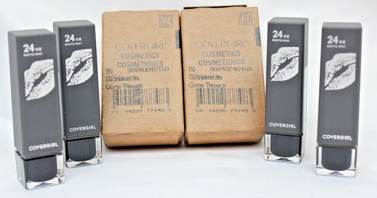4)CoverGirl Exhibitionist Ultra 24HR Matte Lipstick #710 Come 
