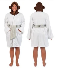 Star Wars Princess Leia A New Hope Style Hooded Fleece Robe LARGE/XL NEW UNWORN