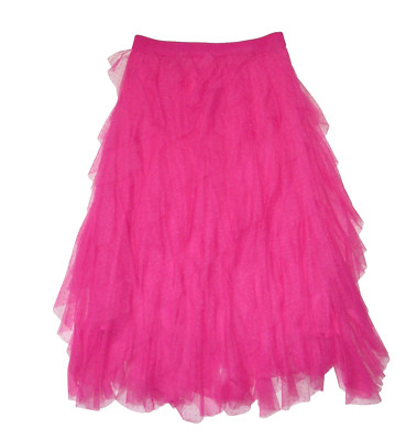 NWT by Anthropologie Chéri Cheri in Raspberry Pink Ruffled