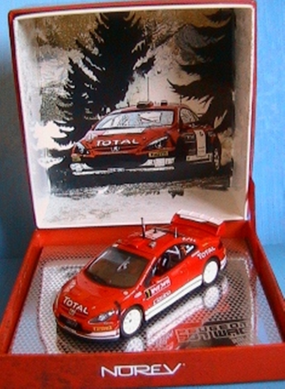 Peugeot 307 WRC Norev 1:43 voiture miniature de rallye miniature Grönholm 473795