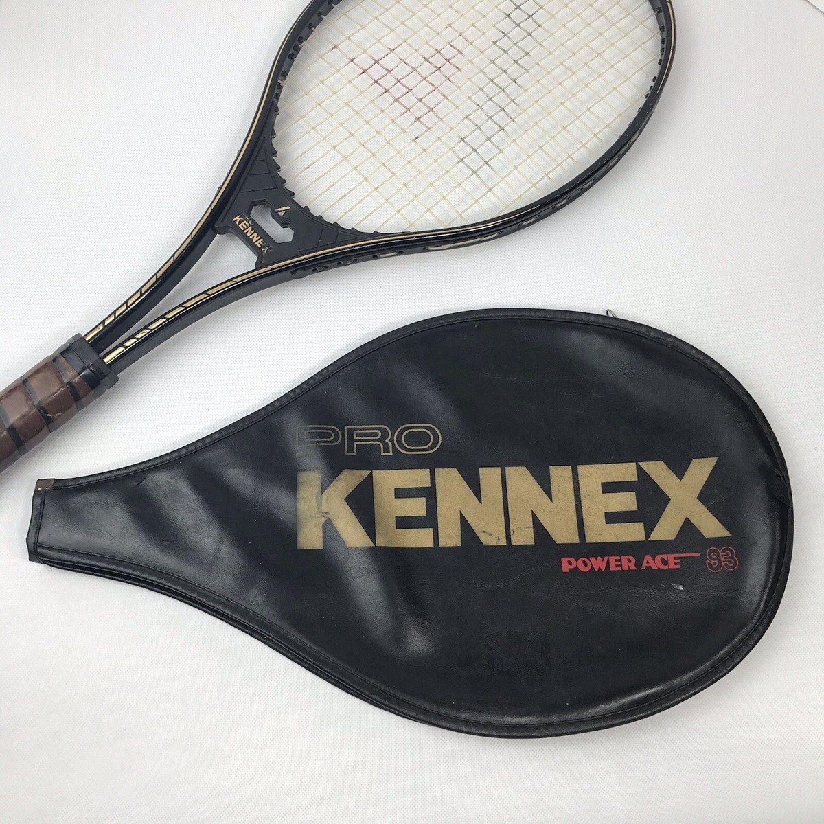 Raquette De Tennis Vintage Pro Kennex Graphite Conquest 90 - Taille Moyenne, Années 80, Avec Housse