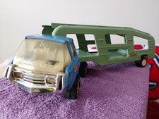GENUINE TONKA BLUE/GREEN TRACTOR TRAILER-RARE, COLLECTABLE  GOOD FUNCTIONALITY