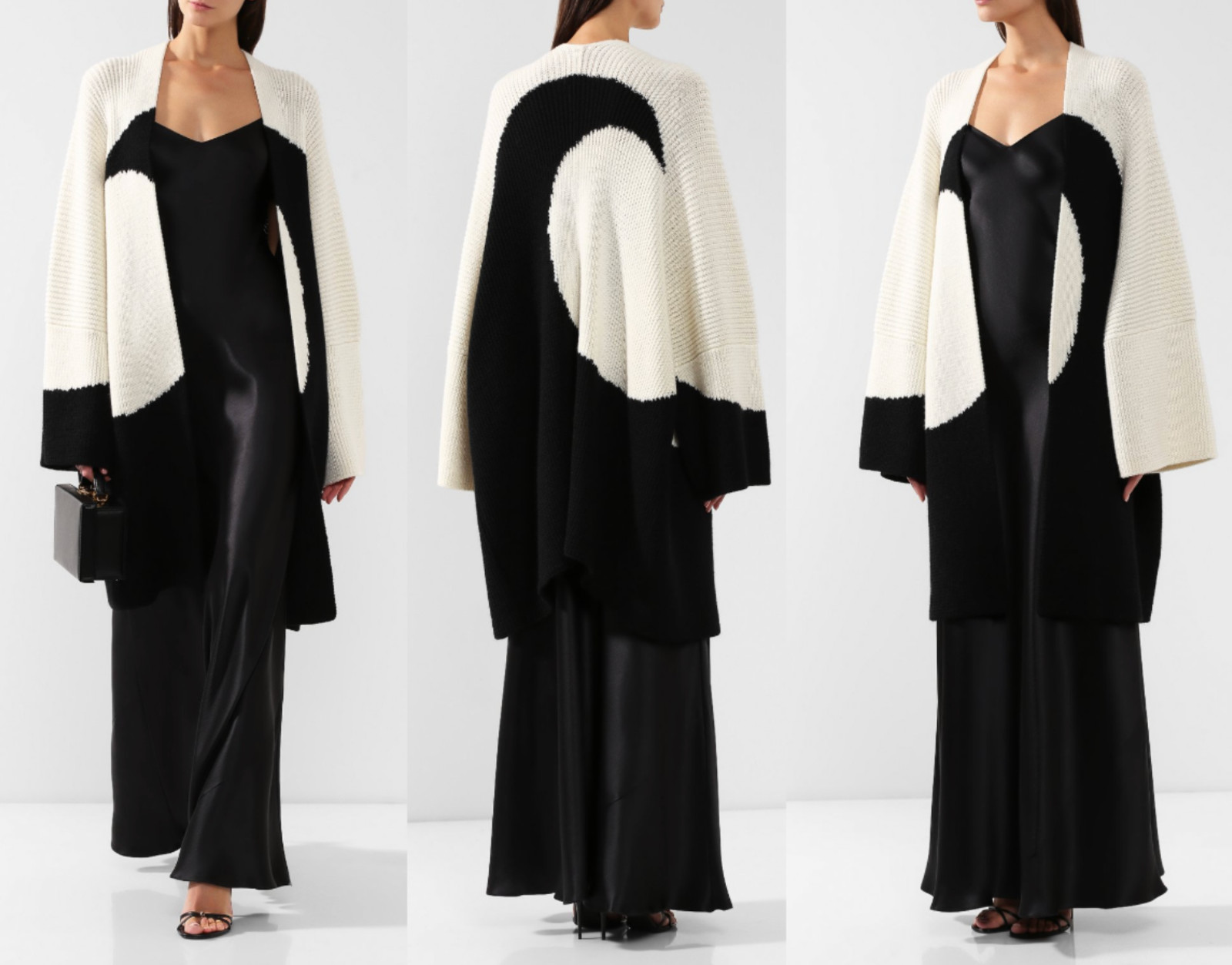 Valentino Luna Cape Cardigan Coat Knitted Jacket Parka Pullover XS