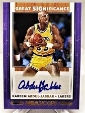 KAREEM ABDUL JABBAR-2019/20 Panini Hoops (#9/10) AUTO/AUTOGRAPH-RARE & MINT?