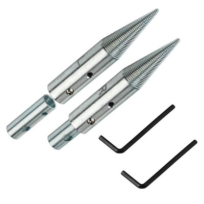 1/2'' & 5/8'' Tapered Spindle Adapter Threaded for Buffing Polishing Wheel for ...