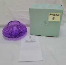New PartyLite P90096 Amethyst Tealight Holder - Candle Holder - Retired (B)