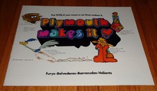 Original 1970 Plymouth Full Line Sales Brochure Barracuda Belvedere Fury Original 1970 Plymouth Full Line Sales Brochure Barracuda Belvedere Fury