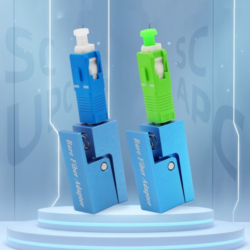 7pcs Bare Fiber Optic Adapter Connector FC SC ST LC Square OTDR Test Coupler - Picture 3 of 11