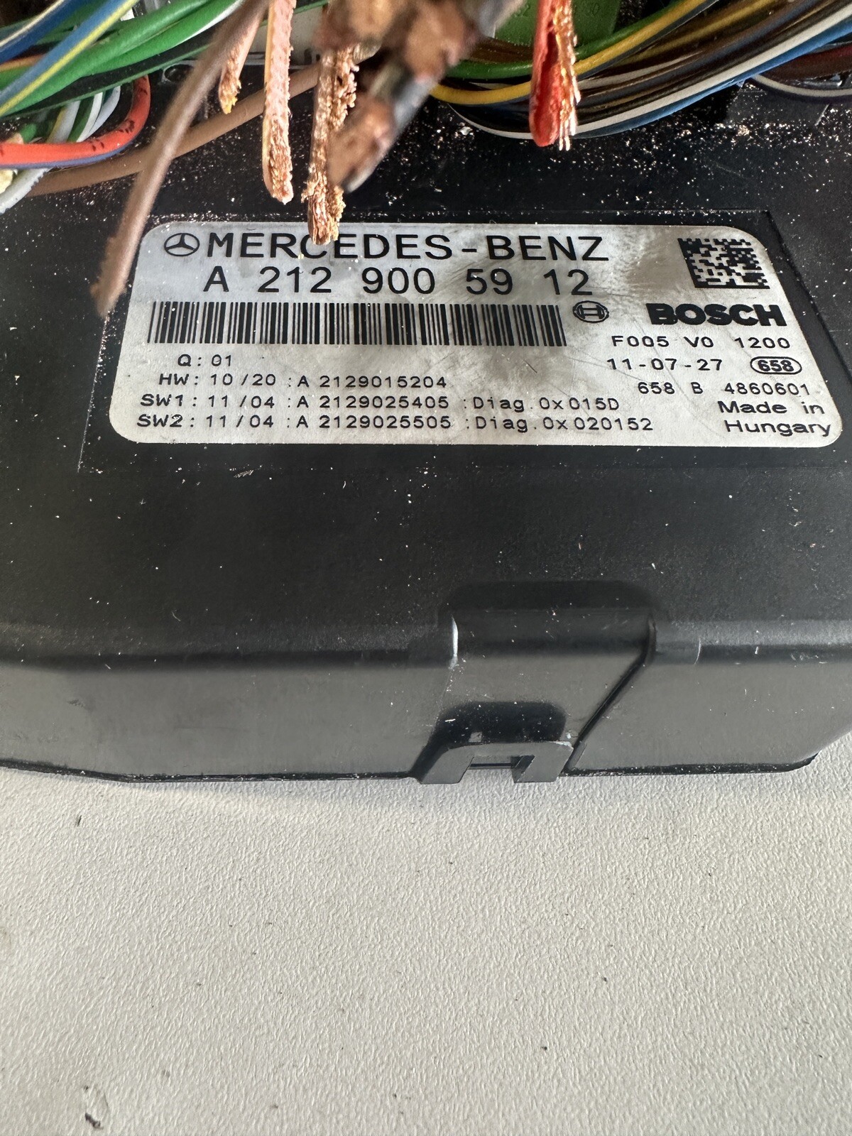 Mercedes-Benz C W204 2011 Diesel Fuse Module A2129005912 Sma701 