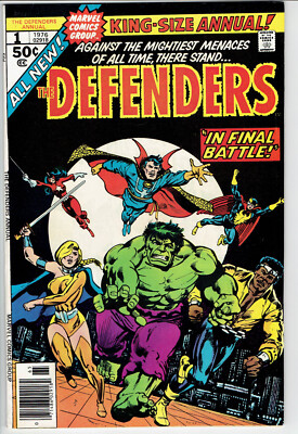 DEFENDERS KING-SIZE ANNUAL #1 1976 Marvel Comics Book FN 6.0