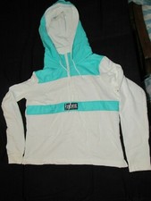 Victorias Secret PINK Graphic Quarter Zip Hoodie Sweatshirt NWOT Size Large