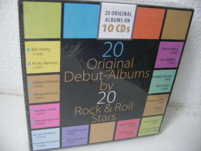 20 Original Debut Albums by 20 Rock & Roll Stars - 10 CD Collection NEU/OVP