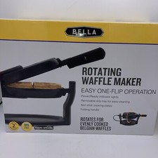 BELLA (13991) Classic Rotating Non-Stick Belgian Waffle Maker with Removeable...