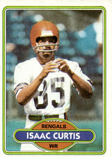 1980 Topps - #17 Isaac Curtis Bengals