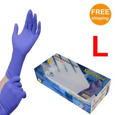 50pcs #8703 SunnyCare 12" Nitrile Exam Glove High Risk Heavy Duty 8mil - Large