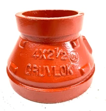 GRUVLOK Style 7072 Concentric Reducer 4" x 2-1/2" Grooved End IPS Pipe Fitting