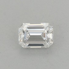 Lab Grown 0.40 Ct EMERALD Cut IGI Certified CVD Diamond D Color VVS2 Clarity