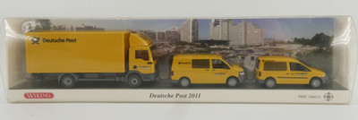 Wiking 1:87 PMS A.S.S Set Deutsche Post 2011 LKW PKW MAN VW T5 Caddy 166631 OVP