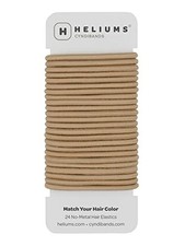 Elastic Hair Ties   - No Damage 4mm Ponytail Holders for Women  Sandy Blonde